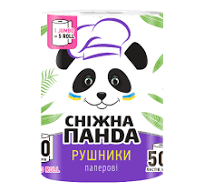 Паперові рушники Сніжна панда Jumbo Roll 2 шари 500 аркушів 1 рулон (4820183971524)